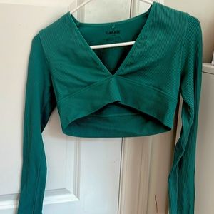 Cropped long sleeve shirt from Garage size medium never worn